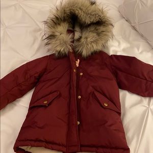 Girls' fishtail parka with eco-friendly PrimaLoft